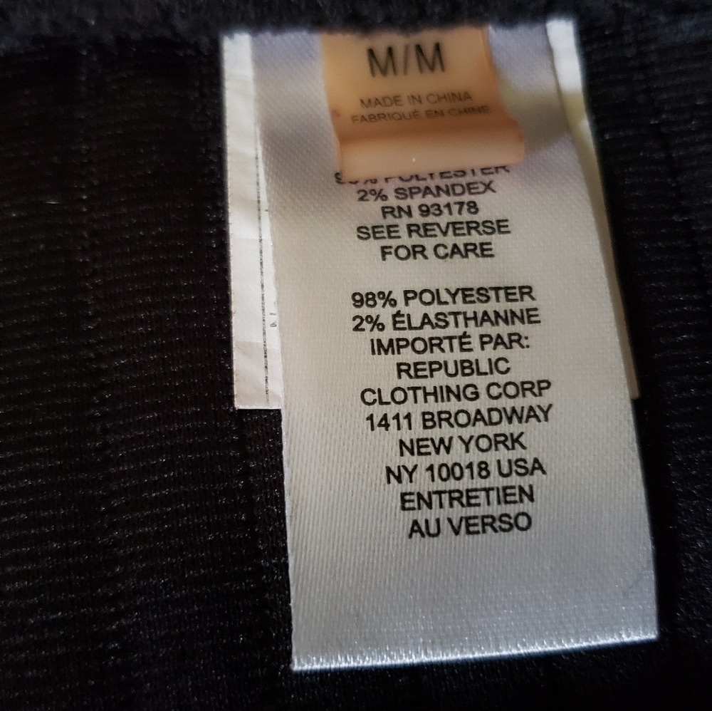 NWOT T Tahari Wide Leg Pull-On Trouser Stretchy Black Pants Size Medium Like New - Picture 11 of 13